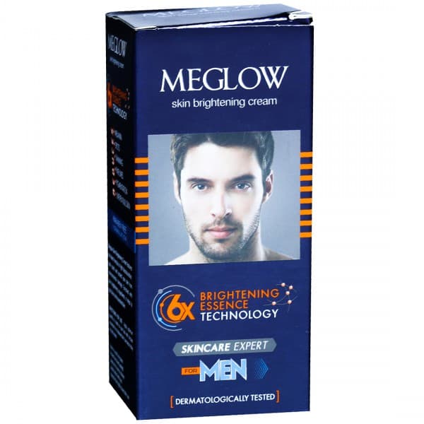 Meglow Skin Brightening Cream for Men 6x Brightening Essence Technology 30 g