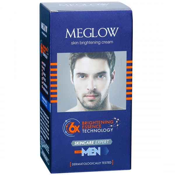 Meglow Skin Brightening Cream for Men 6x Brightening Essence Technology 50 g