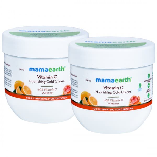 Mamaearth Vitamin C Nourishing Cold Cream with Vitamin C & Honey (Buy 1 Get 1 Free) 2 x 200 g