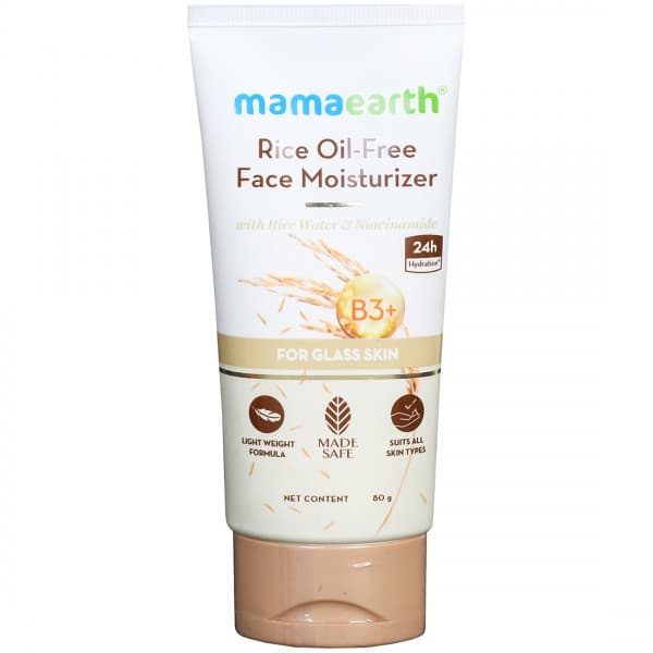 Mamaearth Rice Oil-Free Face Moisturizer with Rice Water & Niacinamide 80 g