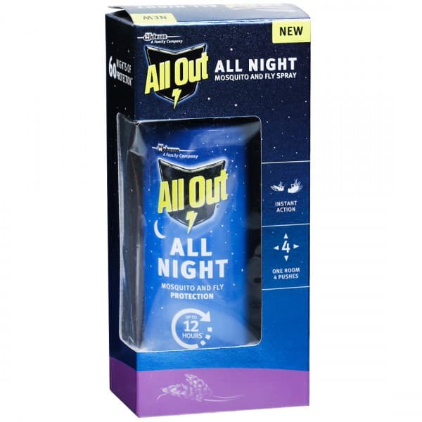 All Out All Night Mosquito And Fly Spray 30 ml