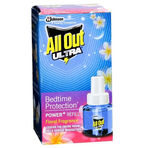 All Out Ultra Power+ Refill Liquid Vaporizer Floral Fragrance 45 ml