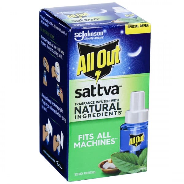 All Out Sattva Natural Ingredients Liquid Vaporizer 45 ml