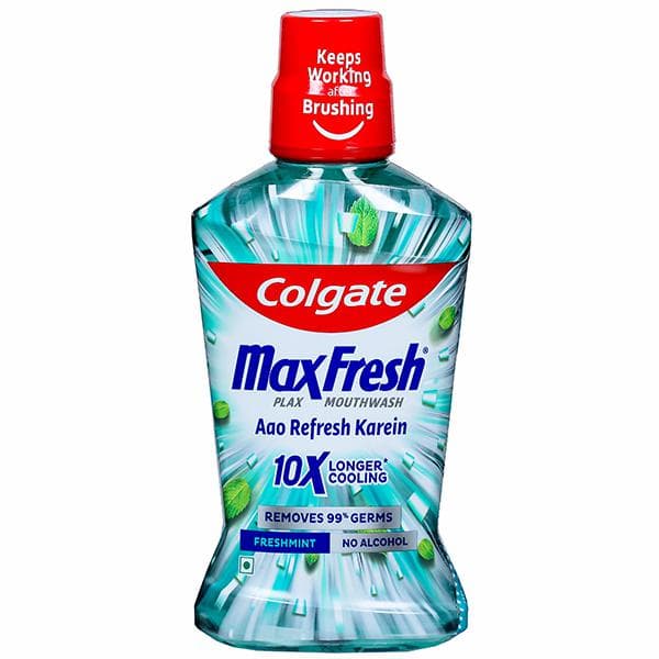 Colgate MaxFresh Plax Freshmint Mouthwash 500 ml