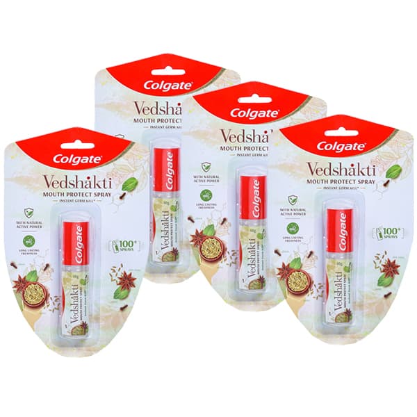 Colgate Vedshakti Mouth Protect Spray (Buy 3 Get 1 Free) 4 x 10 g