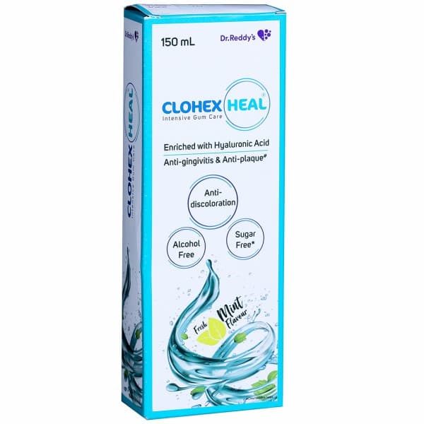 Clohex Heal (Sugar Free) Fresh Mint Flavour Mouth Wash 150 ml
