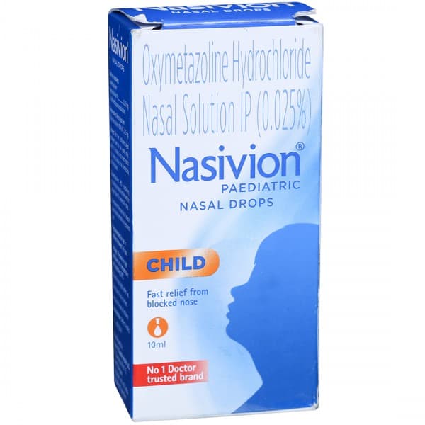 Nasivion Paediatric 0.025% Nasal Drops 10 ml