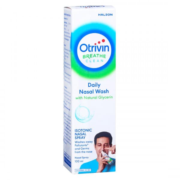 Otrivin Breathe Clean Daily Nasal Wash Isotonic Nasal Spray 100 ml