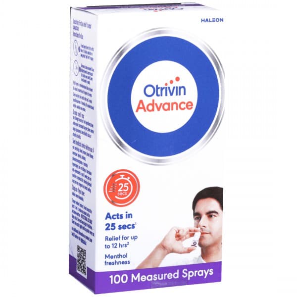 Otrivin Advance Adult Menthol Freshness 100 Measured Nasal Spray 10 g