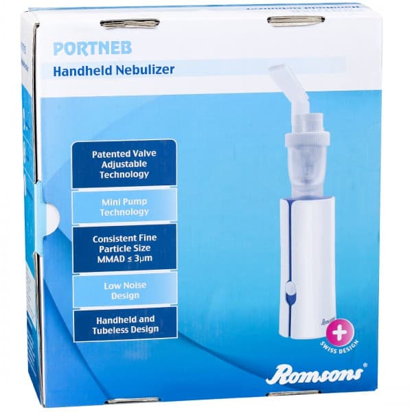 Portneb Handheld Nebulizer (Romsons) Device 63.1 x 63.9 x 153 mm