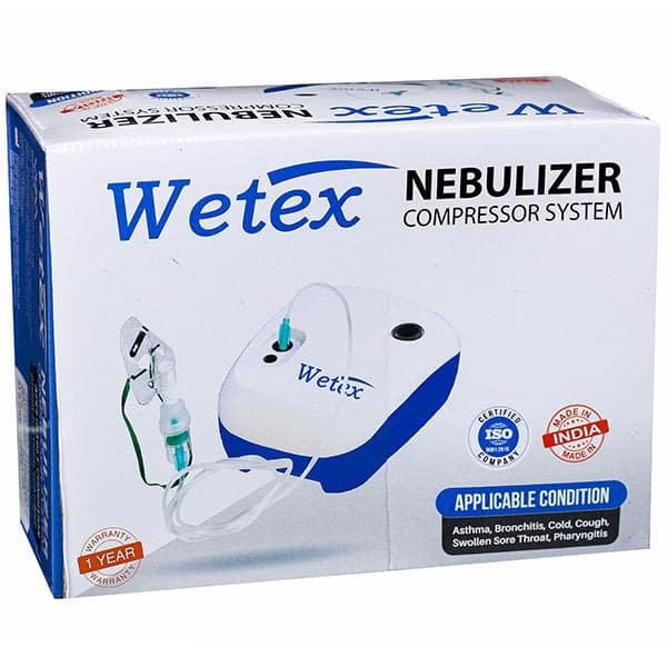 Nebulizer Compressor (Wetex) Model No PHXNB03 System 245 x 120 x 180 mm