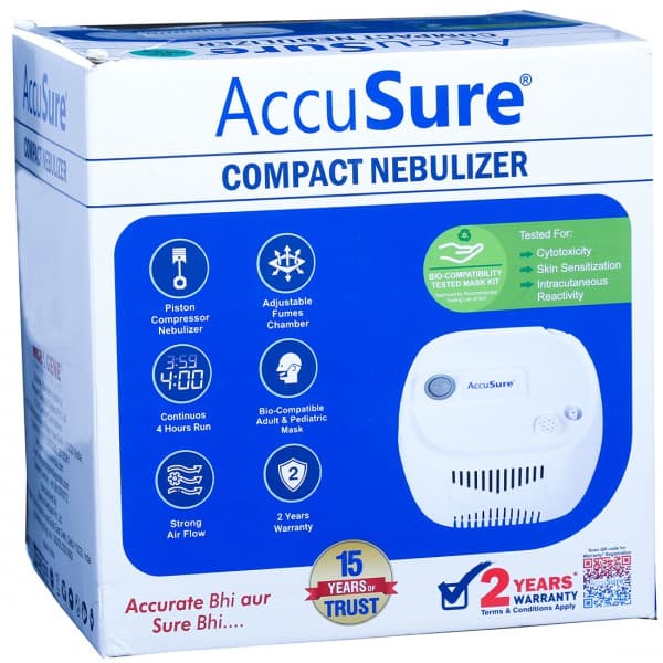 AccuSure Compact Nebulizer MD Device 177 x 142 x 181 mm