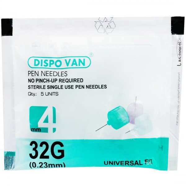 Dispo Van Pen Needle 4 mm (32G) Pack Of 5