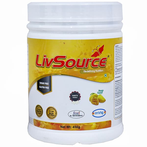 LivSource Mango Flavour Sugar Free Powder 450 g