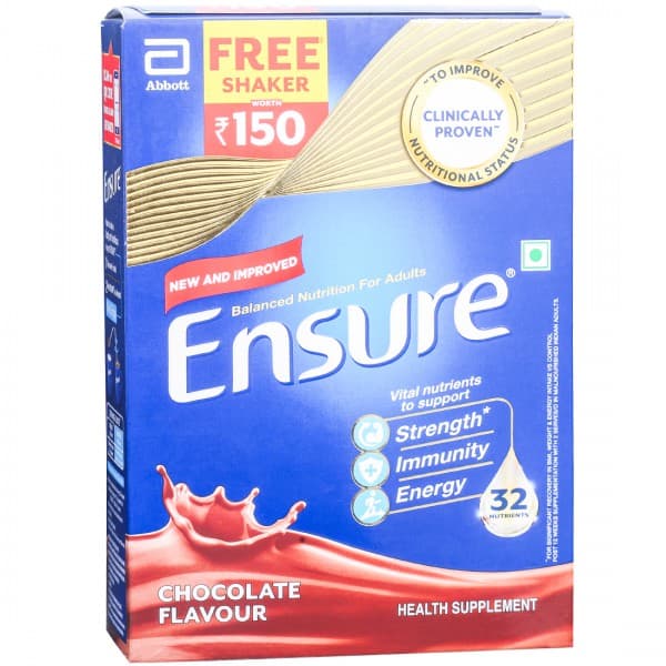 Ensure Chocolate Flavour Powder Refill(Free Shaker Worth Rs 150) 375 g