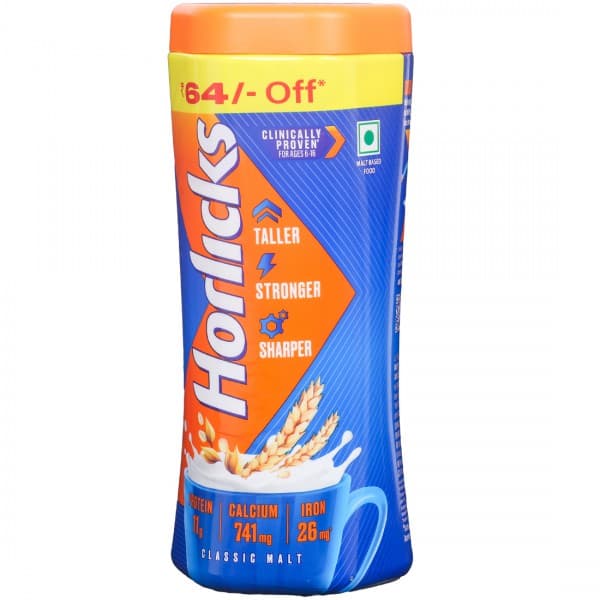 Horlicks Classic Malt Powder Jar (Rs - 64 Off) 1 kg