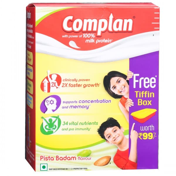 Complan Pista Badam Flavour Refill (Free Tiffin Box) 500 g