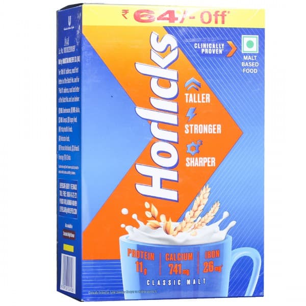 Horlicks Classic Malt Powder Refill (Rs. 64 Off) 1 kg