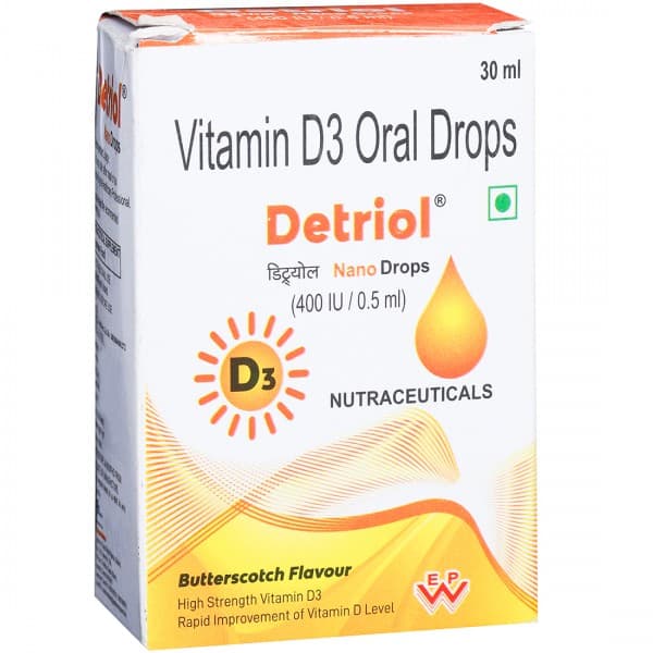 Detriol (Butterscotch Flav) 400 IU/ 0.5 ml Nano Drop 30 ml