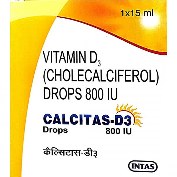 Calcitas D3 800 IU Drops 15 ml