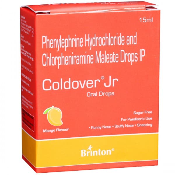 Coldover Jr Mango Flavour Oral Drops 15 ml