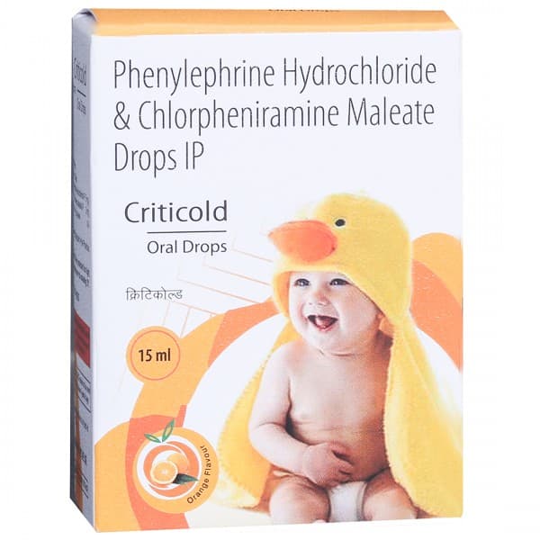 Criticold Orange Flavour Oral Drops 15 ml