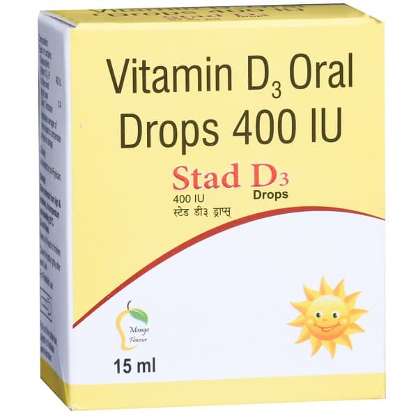 Stad D3 Mango Flavour 400 IU Drops 15 ml