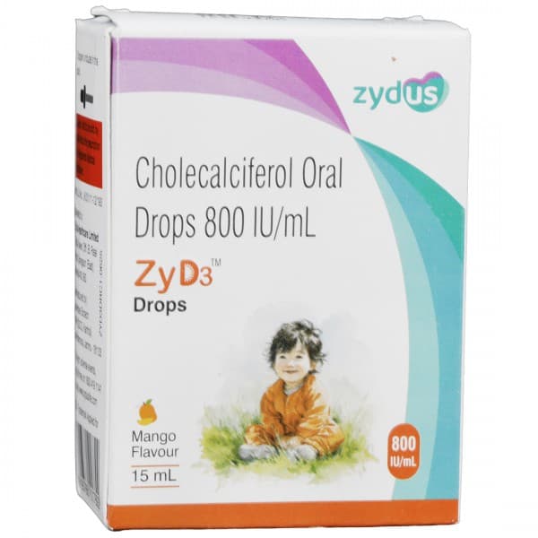ZyD3 800 IU/ml Mango Flavour Drops 15 ml