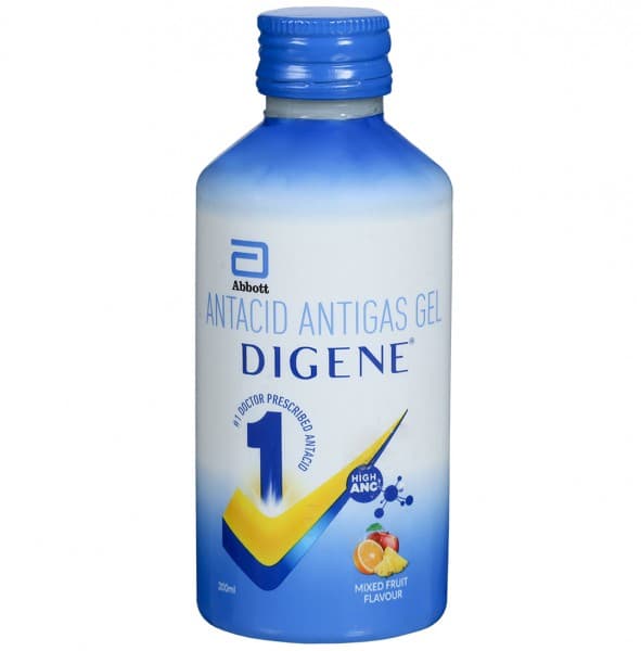 Digene (Mixed Fruit Flavour) Sugar Free Gel 200 ml