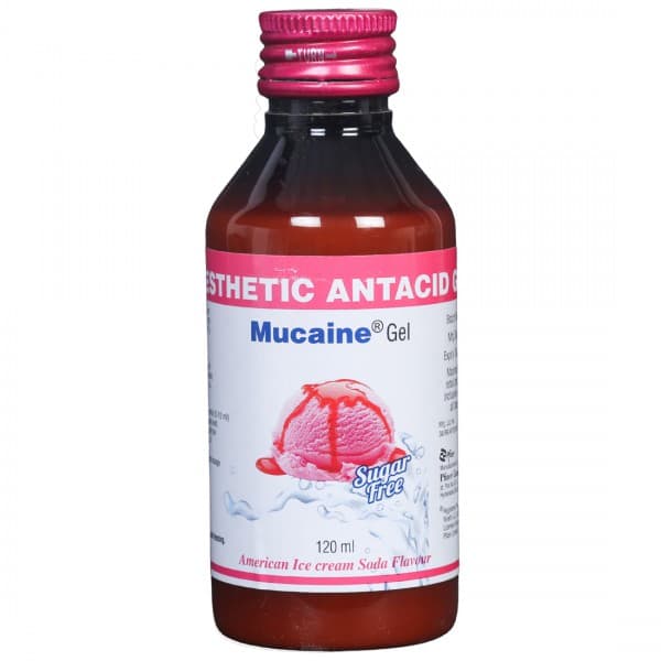 Mucaine Sugar Free American Ice Cream Soda Flavour Gel 120 ml
