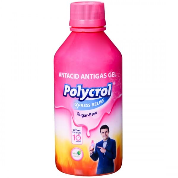 Polycrol Xpress Relief Sugar Free Mint Flavour Gel 200 ml
