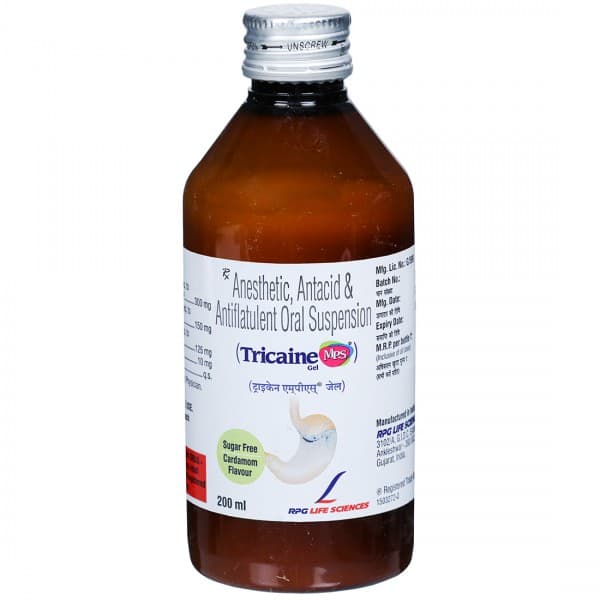 Tricaine Mps Sugar Free Cardamom Flavour Gel 200 ml