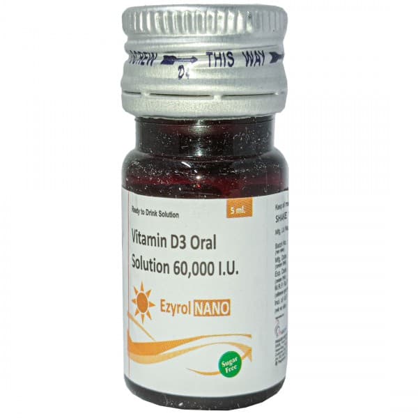 Ezyrol Nano (Sugar Free) 60000 IU Oral Solution 5 ml