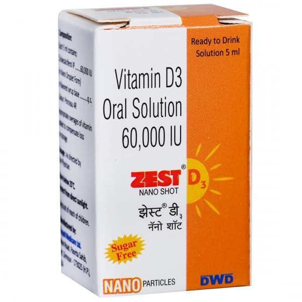 Zest D3 Nano Shot (Suger Free) Oral Solution 5 ml