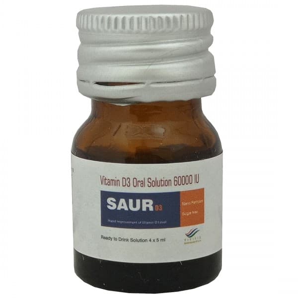 Saur D3 (Sugar free) Oral Solution 5 ml