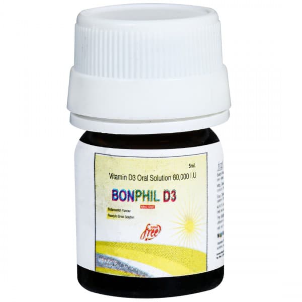 Bonphil D3 Nano Shot Butterscotch Flavour (Sugar Free) Oral Solution 5 ml