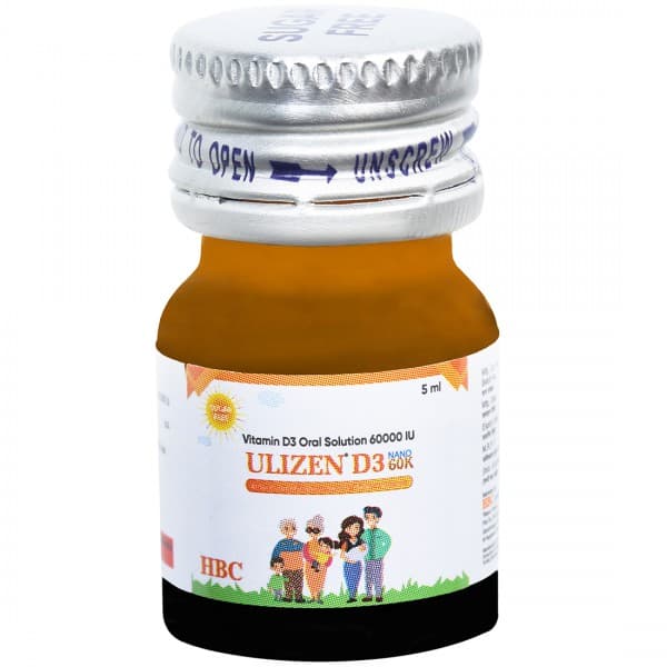 Ulizen D3 Nano 60K Sugar Free Oral Solution 5 ml