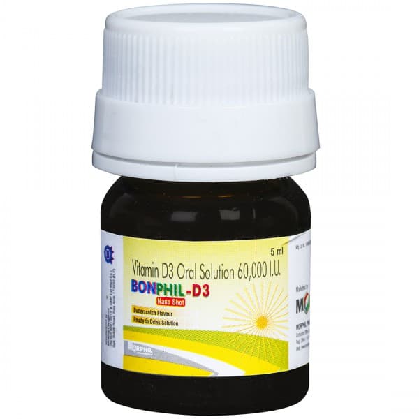 Bonphil D3 Nano Shot Butterscotch Flavour Oral Solution 5 ml