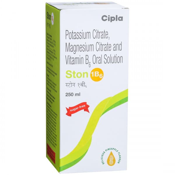 Ston 1B6 Sugar Free Delicious Pineapple Flavour Oral Solution 250 ml