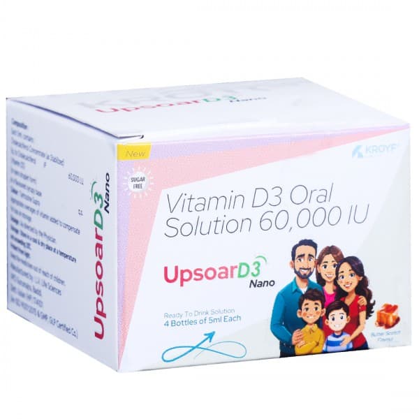 Upsoar D3 Nano New Sugar Free Butter Scotch Flavour Oral Solution 5 ml
