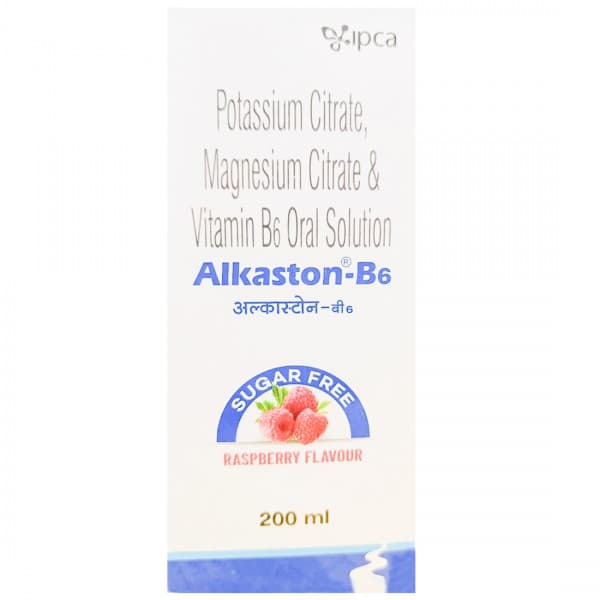 Alkaston B6 Sugar Free Raspberry Flavour Oral Solution 200 ml