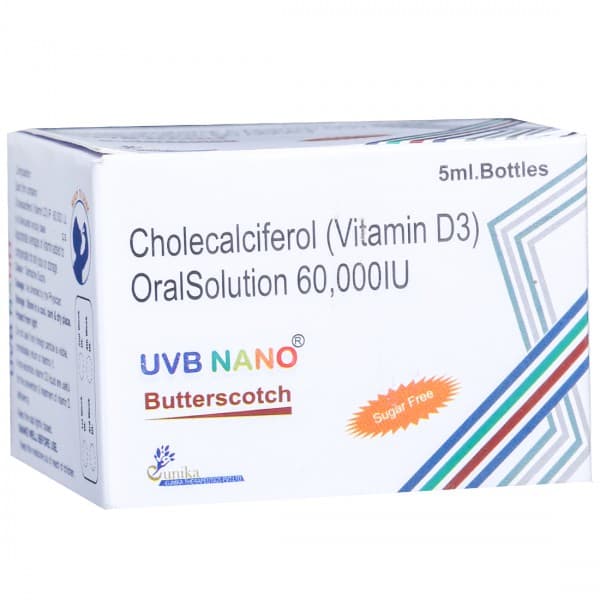 Uvb Nano Sugar Free Butterscotch Flavour Oral Solution 5 ml