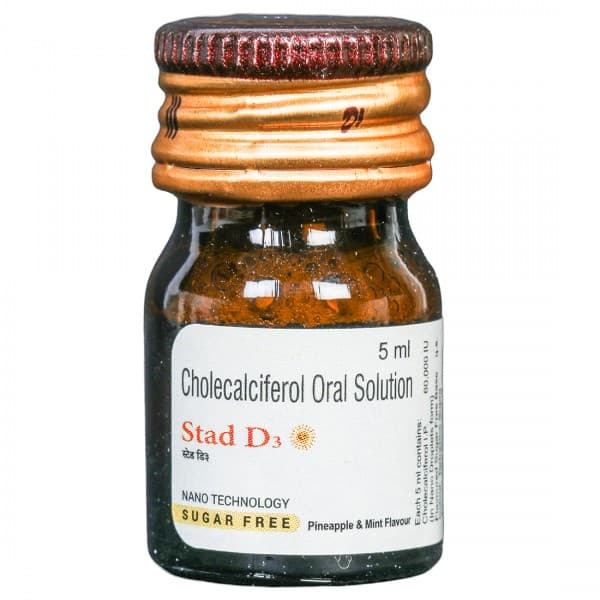 Stad D3 Pineapple & Mint Flavour Sugar Free Oral Solution 5 ml