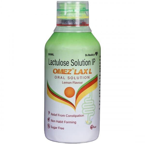 Omez Lax L Lemon Flavour Sugar Free Oral Solution 200 ml