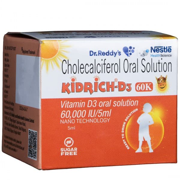 Kidrich D3 60K Sugar Free Oral Solution 5 ml