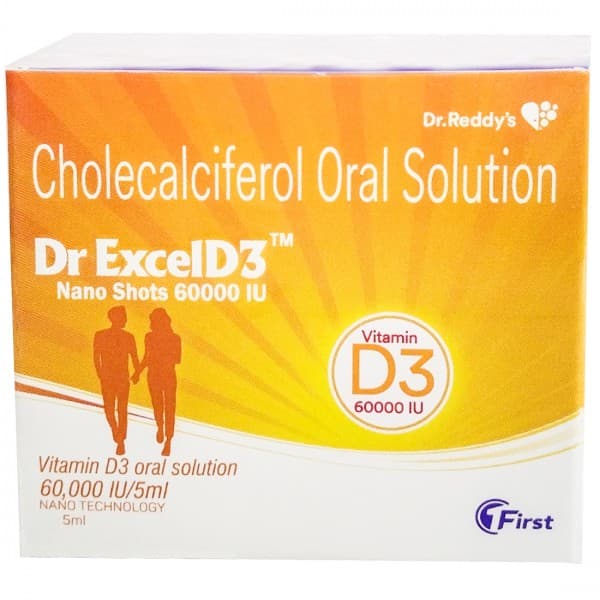Dr ExcelD3 Nano Shots 60000 IU Oral Solution 5 ml