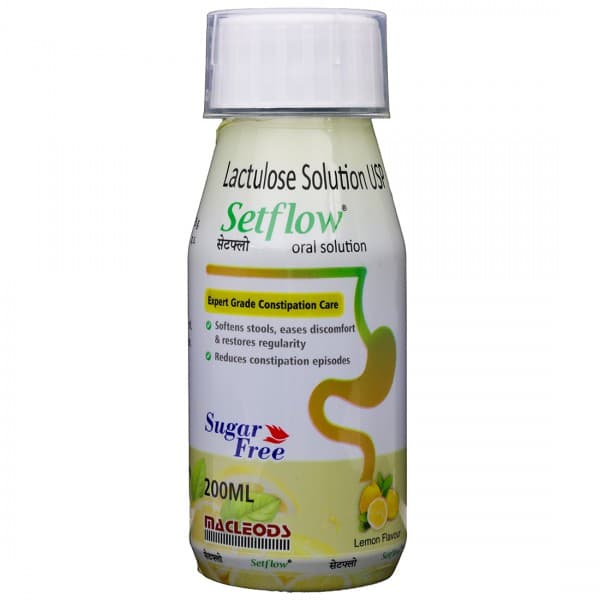 Setflow Sugar Free Lemon Flavour Oral Solution 200 ml