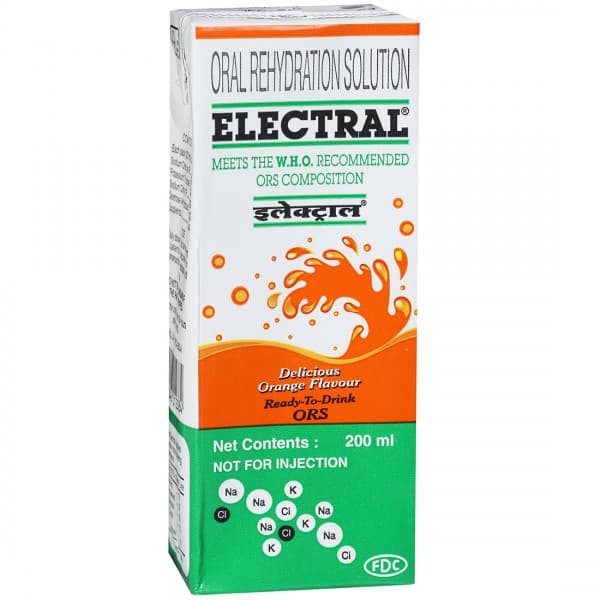 Electral (Orange Flavour) RTD ORS 200 ml