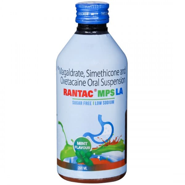 Rantac Mps LA (Mint Flavour) Sugar Free Suspension 200 ml