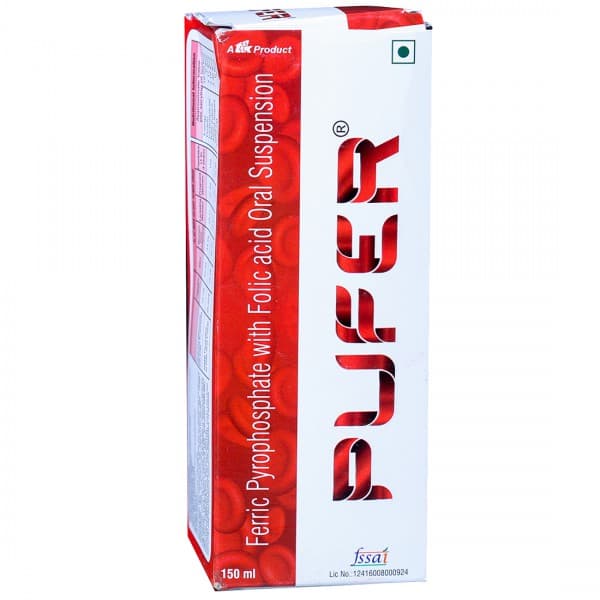 Pufer Strawberry Flavour Oral Suspension 150 ml